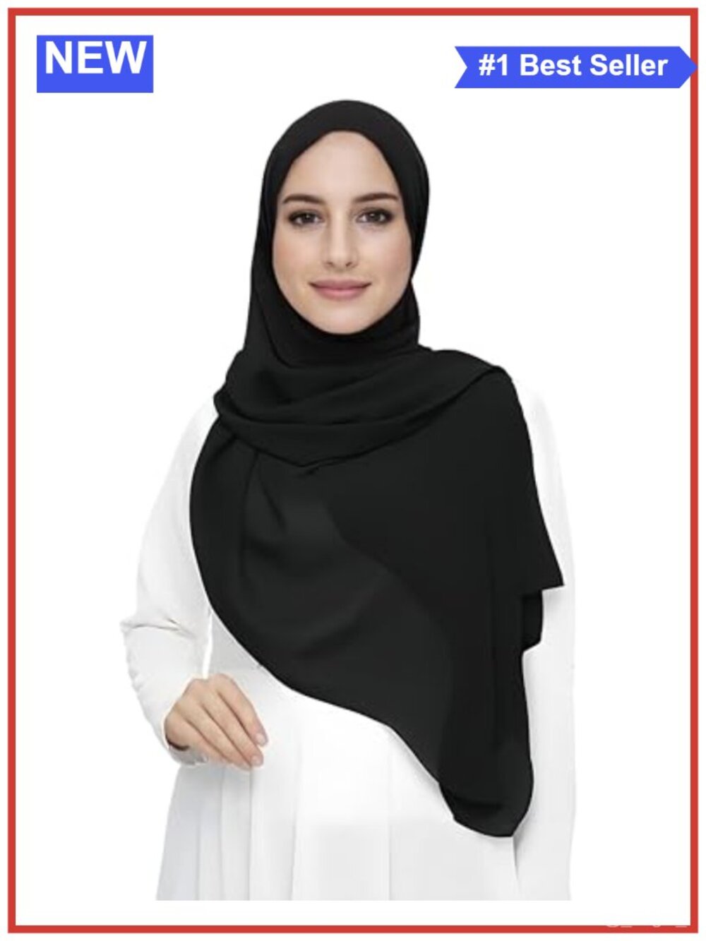 Premium Chiffon Hijab Head Scarf Shawl Wrap Lightweight Women